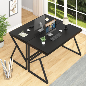 Mới Nhất Hiện Đại Phong Cách 1.4M Gỗ Sồi Đen K-Chân Bàn Máy Tính Nguồn Nhà Máy Gỗ + Kim Loại Trò Chơi Bàn Văn Phòng Bảng - Product Image 4