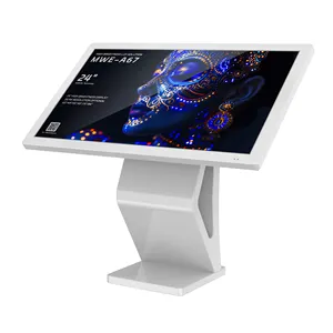 Киоск с мультисенсорным экраном 43 дюйма, интерактивный рекламный дисплей для торговых центров, мультимедийный ЖК-монитор для проверки информации