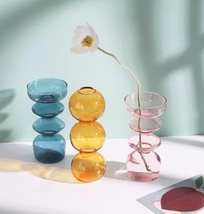 Creativo piccolo <span class=keywords><strong>vaso</strong></span> idroponico a forma <span class=keywords><strong>di</strong></span> bolla chiaro Abmer <span class=keywords><strong>rosa</strong></span> blu <span class=keywords><strong>pianta</strong></span> fiore <span class=keywords><strong>vaso</strong></span> <span class=keywords><strong>di</strong></span> vetro per ufficio Hotel decorazione per la casa - Product Image 5