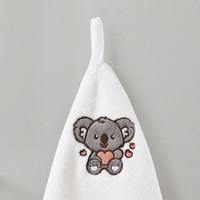 FF3459 Salle de bain Cuisine Mignon Animal Brodé Serviette à Main Super Absorbant Non Pelucheux Microfibre Serviette de Nettoyage