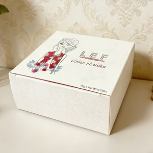 Custom Eco-Friendly <b>White</b> Cosmetic <b>Box</b> Paper <b>Box</b> Matt Laminated <b>Box</b> For Loose Powder Packaging - Product Image 1