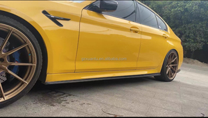 Extensión de faldas laterales de fibra de carbono estilo 3D M5 F90 para BMW 5 <span class=keywords><strong>Series</strong></span> G30 M-Sport Side Lip Bodykit 2017 + - Product Image 5
