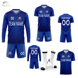Maillot de football personnalisé pour campus universitaire, col rabattu, manches courtes, imprimé à rayures, respirant, séchage rapide, adulte, taille XL - Product Image 1