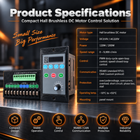 Contrôleur de moteur BLDC haute tension AC220V 120W 200W avec capteur Hall et contrôle numérique de vitesse