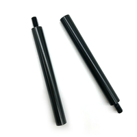 Entretoises rondes mâles et femelles en aluminium noir longues M3 M4 M5 M6 M8, fixations en alliage de zinc