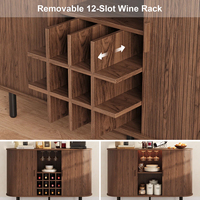 Armoire de bar du milieu du siècle en gros de conception personnalisée haut de gamme armoires à vin pour la maison