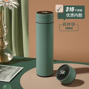 Bouteille isotherme électronique LED 500 ml avec logo personnalisé, affichage numérique de la température, isolation 24 heures, acier inoxydable 304 - Product Image 5
