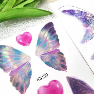 สติ๊กเกอร์ติดหน้าผีเสื้อ Tie Shangmei รุ่น K8129 K8130 กันน้ำ สีสันสดใส สำหรับแต่งหน้าผู้หญิง ใช้สำหรับการแสดงบนเวที - Product Image 2