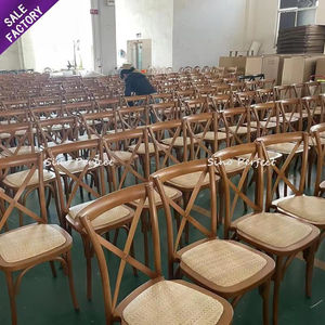 Rental Hotel Wedding Party Banquet Events Wood X Back <b>Chair</b> Wooden Cross Back <b>Chairs</b> with Rattan Seat - Product Image 2