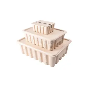 high quality biodegradable paper storage office desk box thickening paper pulp storage box