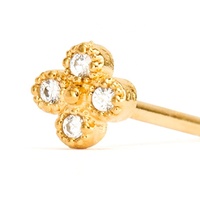 Bijoux délicats personnalisés Maimang, plaqués or 18 carats, argent sterling 925, boucles d'oreilles à clous en zircon cubique lumineux pour femmes