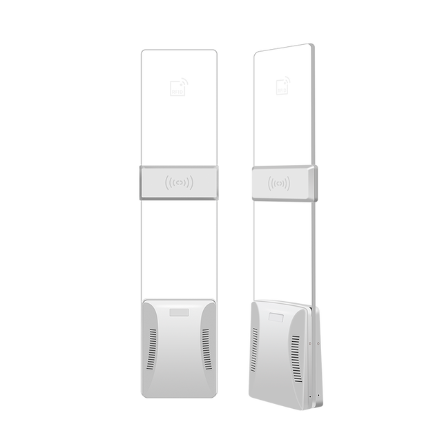 RFID EAS Detection System Dual Pedestal 03 Series White Acrylic for Retail Store