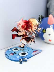 OEM ODM Figurine en acrylique rotative Fairy Tail Natsu <span class=keywords><strong>Lucy</strong></span> Happy Shenanigans - Product Image 2