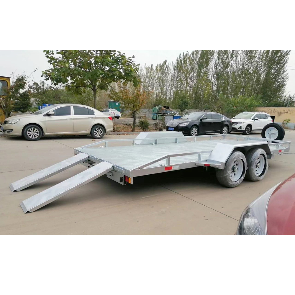 car trailers galvanised agricultural car platform trailer 3 car trailer with goose neck for pick up truck