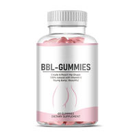 OEM Vegan BBL Gummies Glute Butt Firming Support Thigh Body Curve Shape Voedingssupplement Gummy Candy Groothandel voor volwassenen