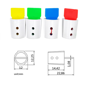 Sceau de compteur en <span class=keywords><strong>polycarbonate</strong></span> de haute qualité, sceau de sécurité en plastique transparent, sceau de compteur de type torsion pour les compteurs d'électricité et d'eau - Product Image 1