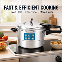 Casserole à pression multifonctionnelle en aluminium pour la maison, grande capacité, design anti-explosion, compatible avec les cuisinières à gaz et à induction