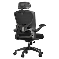 Chaise en maille ergonomique pour maison moderne Chaise d'ordinateur sédentaire en tissu à carreaux pour chambre à coucher de jeunes Dortoir de jeux Siège de bureau d'étude