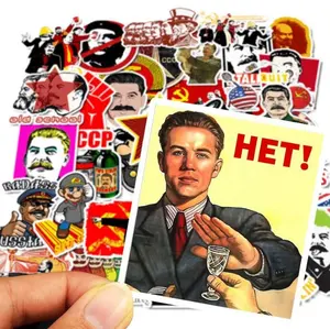 50Pcs Soviet Union CCCP Socialism Stickers for Water Bottle Cup Laptop Guitar Car Motorcycle Bike Skateboard Luggage