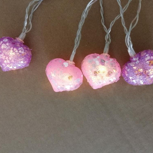 Pin Màu Hồng Hình Trái Tim Ánh Sáng Chuỗi Cổ Tích LED Đám Cưới Tình Yêu Trang Trí Đèn Treo Đảng Nhà Đèn Cho Phòng Ngủ Tường - Product Image 1