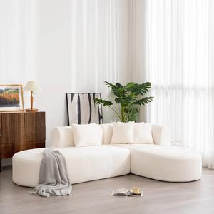 Sofá Cama en Forma de L, Modular, Sin Estructura, para Salas de Estar, Muebles OEM - Product Image 4