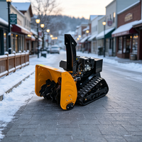 Essentiel pour l'hiver : Souffleuse à neige télécommandée à chenilles, à essence, pour usage commercial extérieur