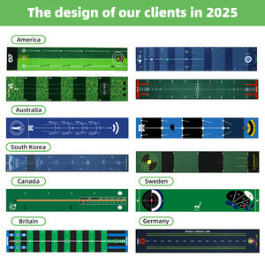 Tapis d'entraînement de golf |   Tapis de putting et de frappe personnalisé pour l'entraînement en intérieur, aide au swing et tapis de <span class=keywords><strong>mini</strong></span>-golf - Product Image 4