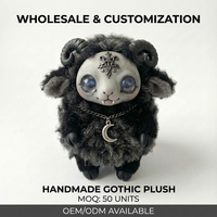 Boneka Plush Super Lembut Penghilang Stres, Mainan Penenang Bernapas, Hadiah Ulang Tahun, Gaya Gotik, Hewan