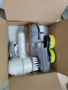 Multi-Functional <strong>Electric</strong> <strong>Cleaning</strong> <strong>Brush</strong> for Kitchen &amp; Bathroom Handheld Plastic Shoes Scraper Packaged in Box - Product Image 6
