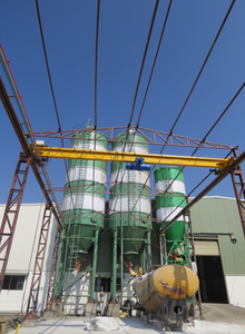 Silo de stockage de ciment et de cendres volantes en acier de grande capacité avec trémie conique pour système de stockage de matériaux pour usine de blocs AAC - Product Image 3