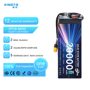 แบตเตอรี่ซิลิคอนคาร์บอนกึ่งโซลิดสเตต NMC แบบชาร์จได้ ความจุสูง 4S 20000mah 300wh/kg 10C สำหรับโดรนอุตสาหกรรม - Product Image 3