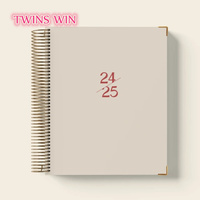 Carnet de planification 2026 personnalisé avec logo, couverture rigide spirale, papeterie étudiante pour journal quotidien et agenda, référence 3359 – Vente en gros usine