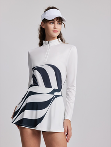 Le migliori donne graziose gonne da Golf Polo pied de poule e abiti eleganti da Golf per le donne - Product Image 5