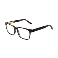 Monture de lunettes optiques en acétate, personnalisable avec logo, plusieurs options de couleurs, style vintage, rectangulaire, réglable, légère, durable, vente en gros