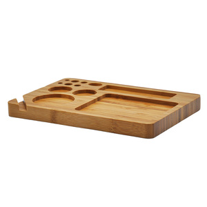 Natural Wooden Bamboo Hotel Service Eco-friendly <strong>Tray</strong> Rectangle Tobacco <strong>Storage</strong> Smoking Accessory Wooden <strong>Tray</strong> - Product Image 2