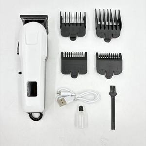 Tondeuse à <span class=keywords><strong>barbe</strong></span> professionnelle pour hommes, sans fil, rechargeable par USB, tondeuse à cheveux électrique réglable en acier inoxydable LT-878, vente chaude - Product Image 1