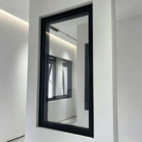 Fenêtre en aluminium à double vitrage ultra-mince, résistante aux ouragans, insonorisée, design minimaliste, isolation thermique, moderne