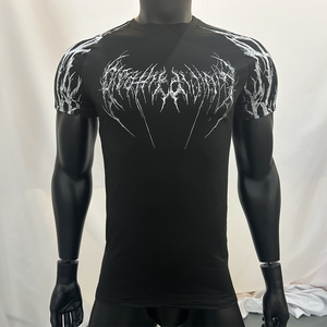 Camiseta Slim Fit de Poliéster <span class=keywords><strong>para</strong></span> Hombre, Ropa de Gimnasio, <span class=keywords><strong>Camisetas</strong></span> con Impresión Personalizada al por Mayor, <span class=keywords><strong>Camisetas</strong></span> Modernas <span class=keywords><strong>para</strong></span> Hombre - Product Image 1