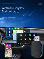 Nuevo Adaptador Inalámbrico para Auto 2 en 1 con CarPlay Box, Interfaz USB y Reconexión Automática