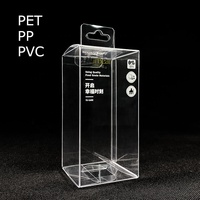 Boîtes d'emballage en PVC en plastique transparent à faible quantité minimale de commande Boîte en plastique PET RPET Boîte d'emballage de vente au détail hautement transparente