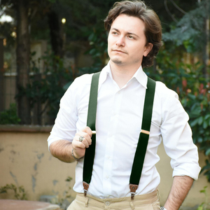 Bretelles en cuir élastique couleur unie pour hommes, 3 clips, style vintage, pour hommes et femmes, 45 pouces, pour pantalons et jupes de mariage - Product Image 3