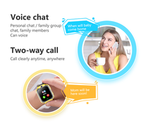 Reloj Inteligente Q12 para Niños con Tarjeta SIM, Resistente al Agua IP67, Cámara SOS, Rastreador GPS para Niños, Responde Llamadas