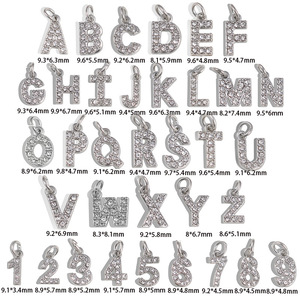 Olivia DIY สร้อยคอสแตนเลสรูปตัวอักษรตัวแรกสำหรับผู้หญิงสร้อยคอไม่ทำให้มัวหมองเครื่องประดับแฟชั่น - Product Image 3