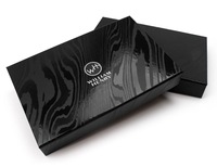 Coffret Cadeau Noir à Fermeture Magnétique, Emballage de Luxe Pliable et Personnalisable avec Logo