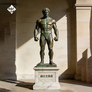 Escultura de Hércules en Bronce, Estatua Clásica del Héroe Griego para Decoración de Jardín o Plaza al Aire Libre - Product Image 3