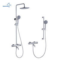 Mitigeur thermostatique de douche certifié EN1111 avec protection anti-brûlure intégrée et inverseur de baignoire