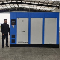 Compresseur d'air rotatif à vis lubrifié stationnaire de 30 à 200 CV avec PLC et moteur - 106 800 CFM 116 PSI 380V triphasé