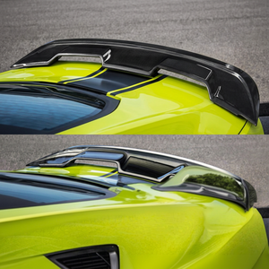 Aileron de coffre arrière style GT500, finition noir brillant / aspect carbone pour Ford Mustang 2015 2016 2017 2018 2019 2020 2021 - Product Image 1