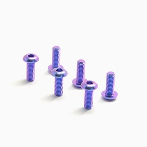 Tc4 màu titan hợp kim thép vít bán tròn đầu lục giác ổ cắm M3 * 6*8*10*12*15 Đài Loan RTW 5 nắp phong cách kích cỡ M6 M7 M8 - Product Image 3