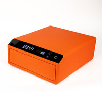 Coffre-fort en cuir intelligent Ménage Empreintes digitales Numérique Usage domestique Biométrique Bijoux Sécurité Tiroir Coffre-fort